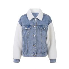 Winter Fleece Blue Denim Jacket 